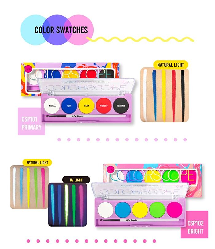 ColorScope Water Activate FX Palette - 3 Types - # CSP103 Bright Pastel