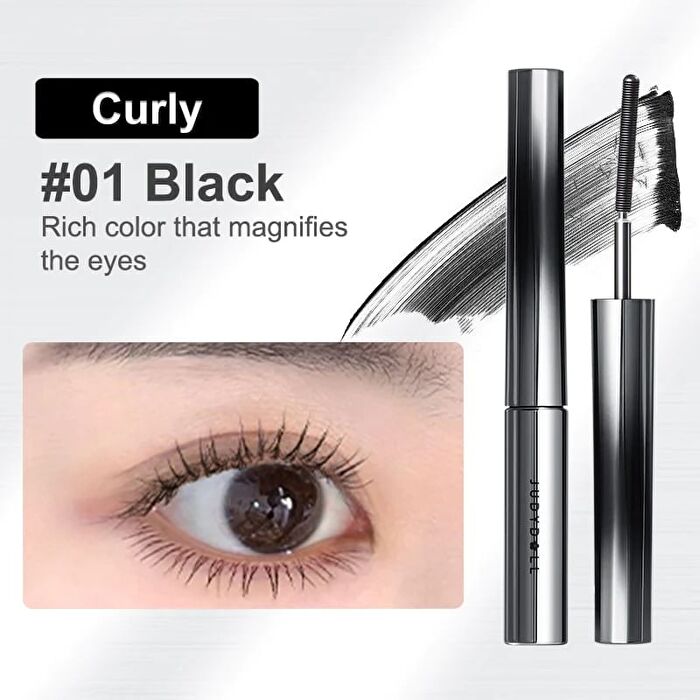 3D Curling Eyelash Iron Mascara - 8 Types - Large Volume 6 Curling Design #01 Black