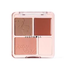 Judydoll Blush & Highlight Palette - 3 Colors - #102 Berry Crush - 9g