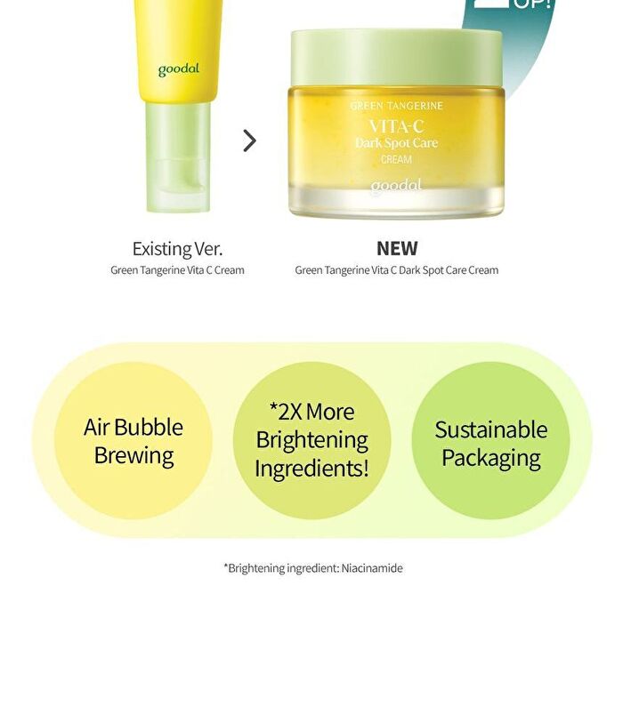 Green Tangerine Vita C Dark Spot Care Cream Alpha - 2025 Version - 50ml