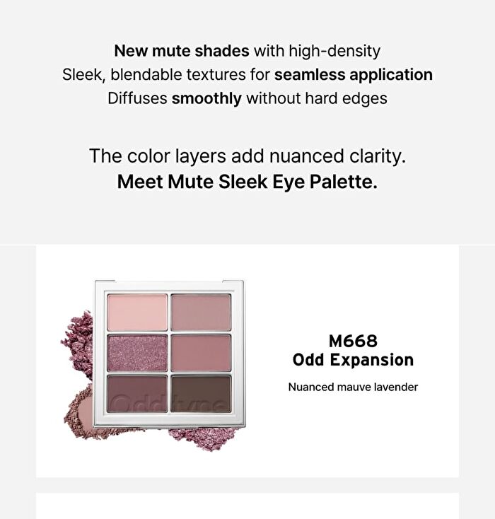 Mute Sleek Eye Palette - 3 Types - M668 Odd Expansion