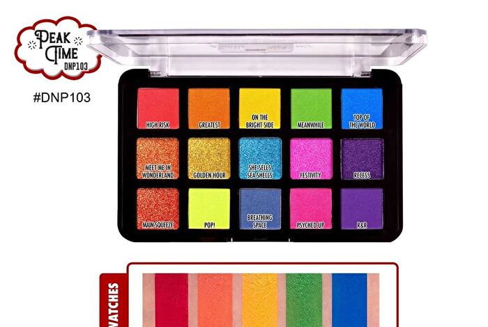 Dia & Noche Tri-Element 15 Pigment Palette - 5 Types - #DNP102 Noche
