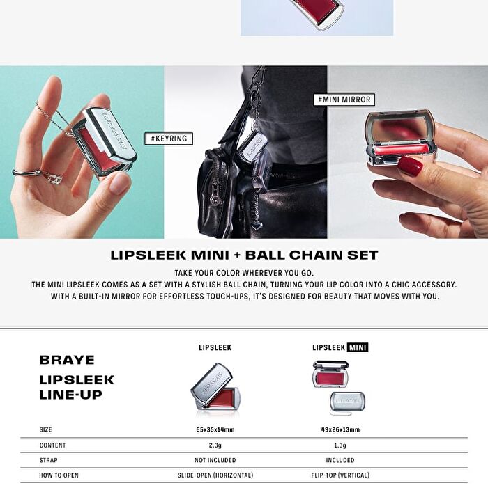 Braye Lipsleek Mini - 10 Colors - #05 Ease