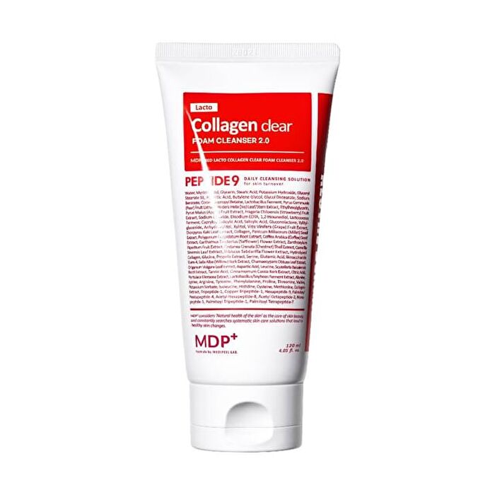 MDP+ Red Lacto Collagen Clear Foam Cleanser 2.0 - 120ml