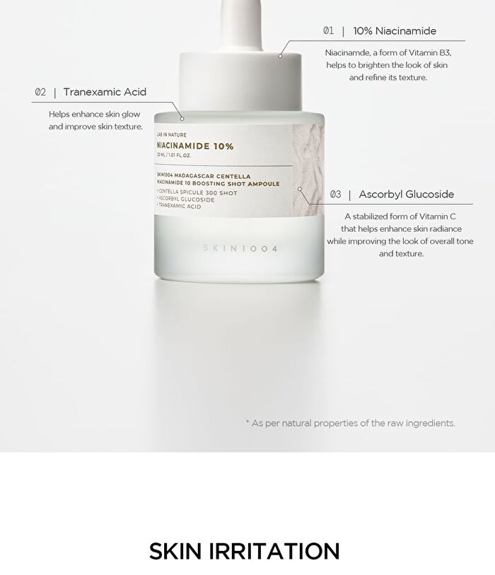 SKIN1004 Lab in Nature Madagascar Centella Niacinamide 10 Boosting Shot Ampoule Mini - 9ml