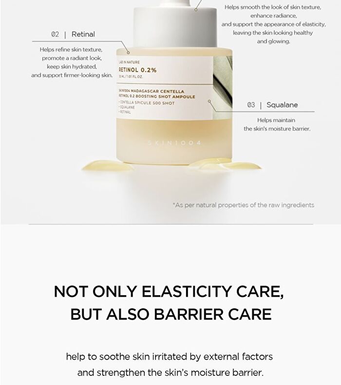 SKIN1004 Lab in Nature Madagascar Centella Retinol 0.2 Boosting Shot Ampoule Mini - 9ml