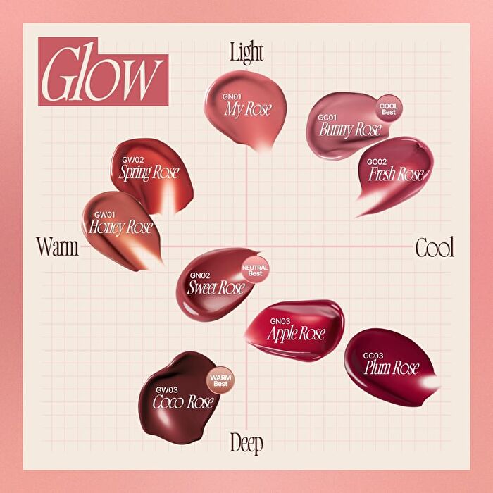 fwee Rose Obsession Stay-Fit Lip Tint - 18 Colors - #MN01 Blushed Rose