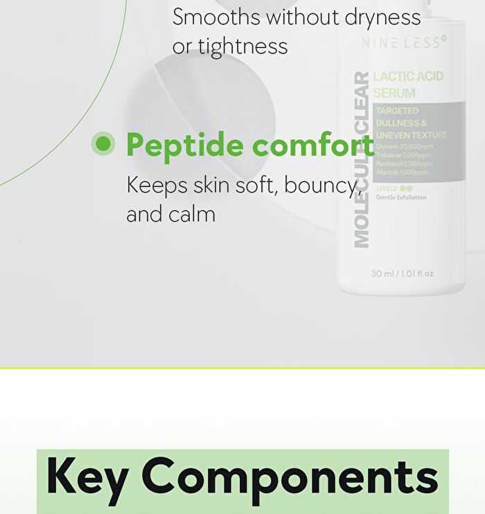 Nineless Molecule-Clear Lactic Acid Serum - 2025 Version - 30ml