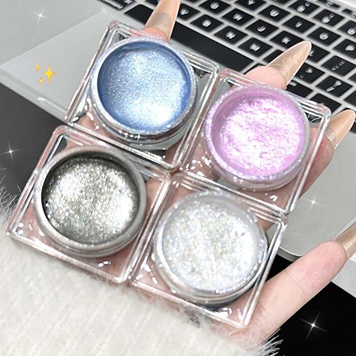 Shattered Diamond Hydrating Liquid Highlighter - 6 Colors - 04# Crimson-Gray Silver - 4g