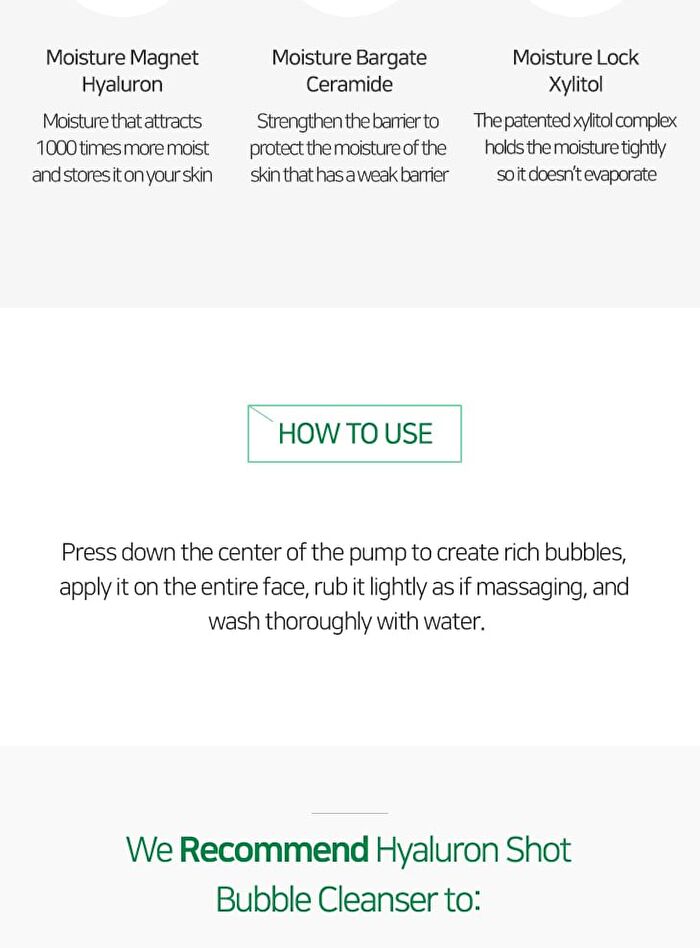 Hyalruon Shot Bubble Cleanser  - 2025 Version - 450ml