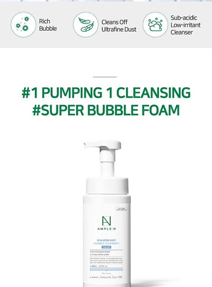 Hyalruon Shot Bubble Cleanser  - 2025 Version - 450ml