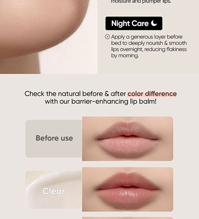 Rawquest Barrier Enhancing Lip Balm - 2 Colors - Clear
