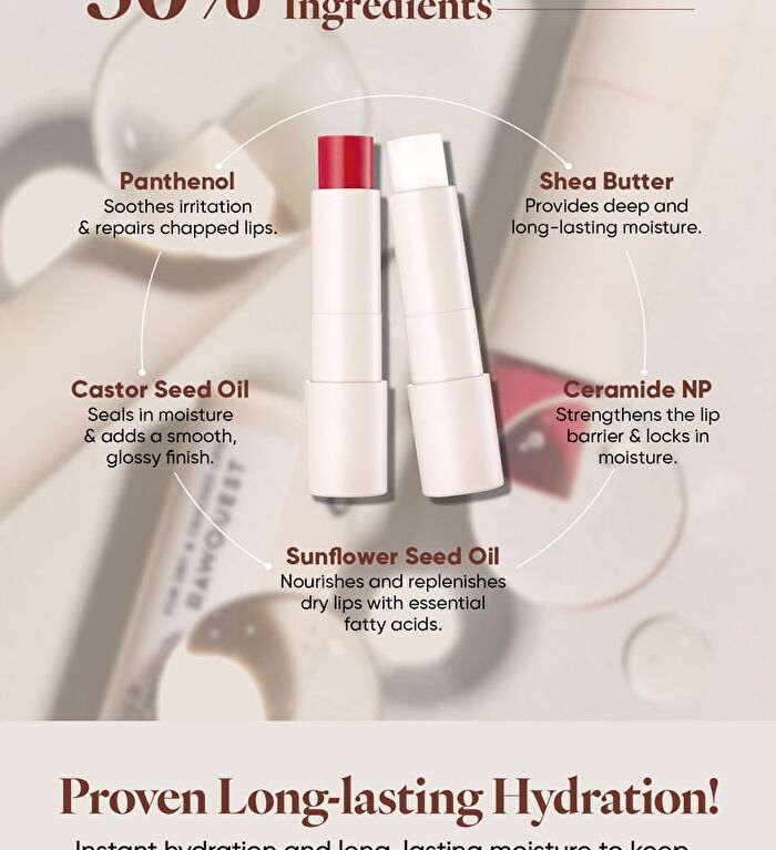 Rawquest Barrier Enhancing Lip Balm - 2 Colors - Raspberry