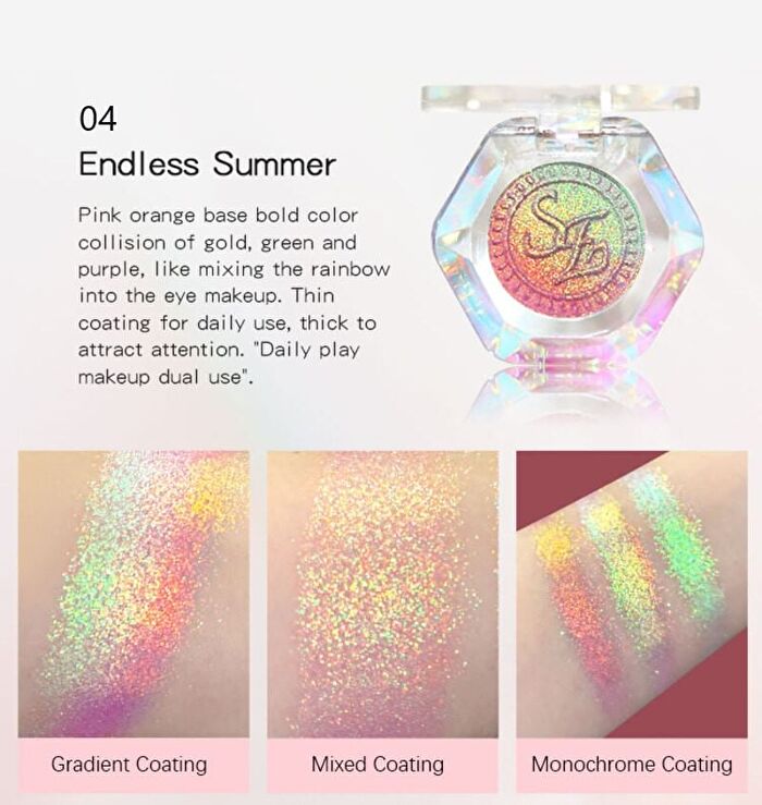 3 Color Gradient Series Chameleon Eyeshadow - 5 Types - #01 Tangerine Sea - 1.5g
