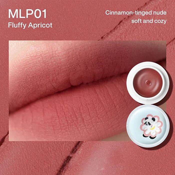Into You M Lan Panda Shero Super Matte Lip & Cheek Mud - 3 Colors - #MLP03 Red Paw - 5g