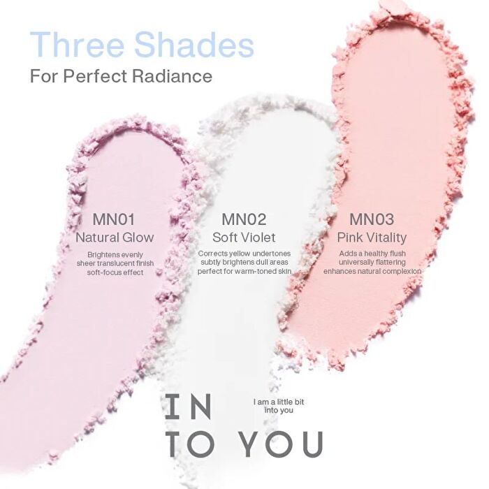 Into You M Lan Panda Mini Pressed Powder - 3 Shades - #MN01 Natural Soft White - 3.5g