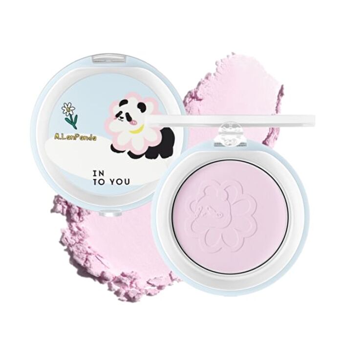 Into You M Lan Panda Mini Pressed Powder - 3 Shades - #MN02 Soft Misty Lilac - 3.5g