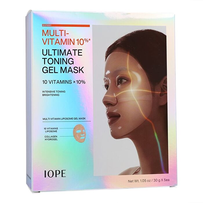 Iope Multi-Vitamin 10% Ultimate Toning Gel Mask Set - 30g x 5 sheets