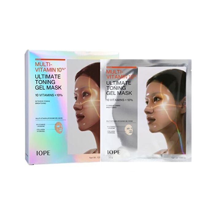 Iope Multi-Vitamin 10% Ultimate Toning Gel Mask Set - 30g x 5 sheets