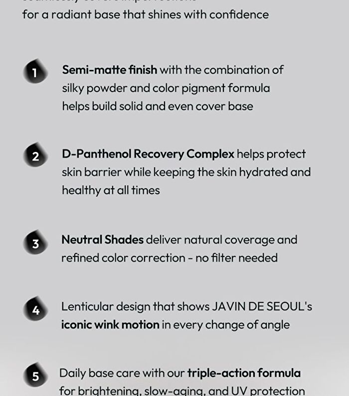 Javin De Seoul Wink Foundation Pact - 7 Colors - #18 Cover Light