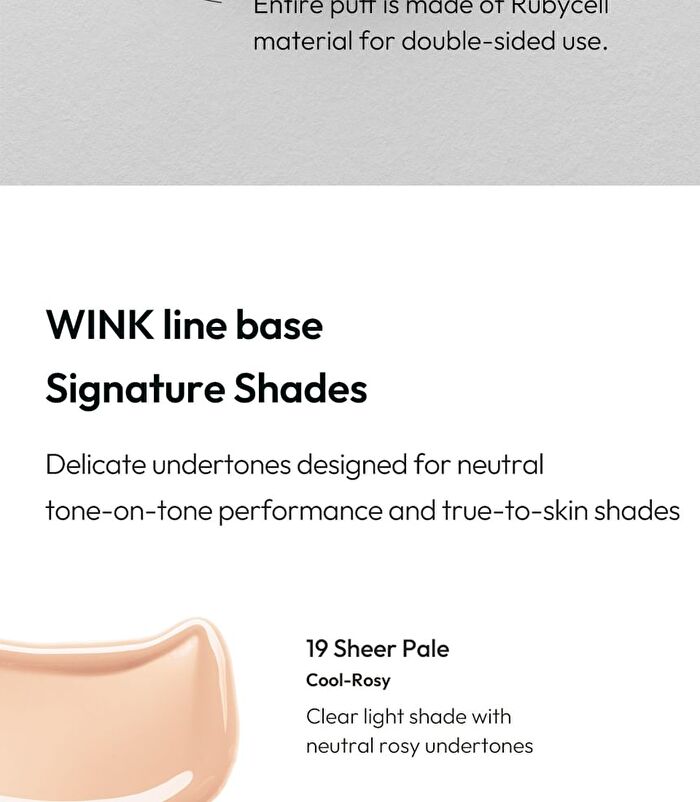 Javin De Seoul Wink Cushion Glow Pocket Refill Only - 5 Colors - #23 Sheer Beige