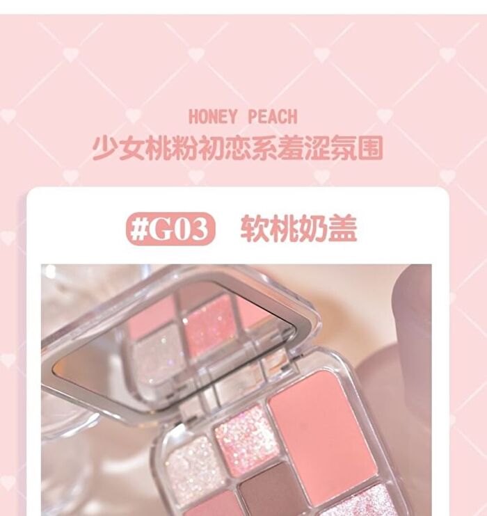Gogo Tales Handy Girlish Heart 7-color Eyeshadow Palette - 4 Types - #G04