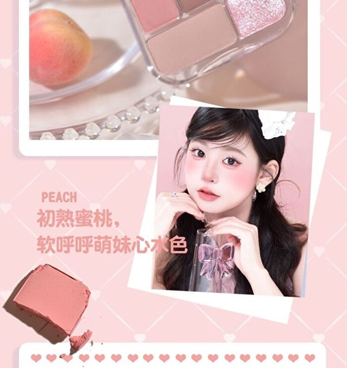 Gogo Tales Handy Girlish Heart 7-color Eyeshadow Palette - 4 Types - #G04