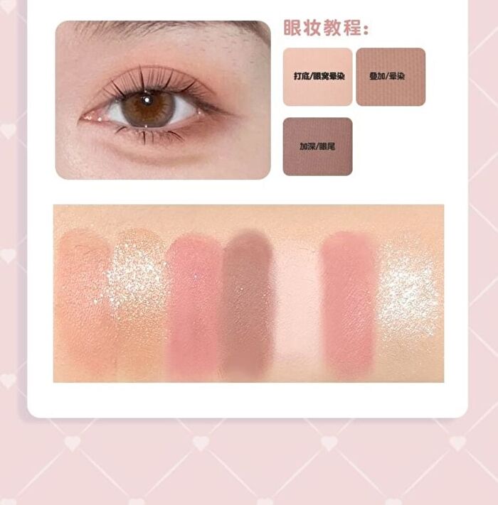 Gogo Tales Handy Girlish Heart 7-color Eyeshadow Palette - 4 Types - #G04
