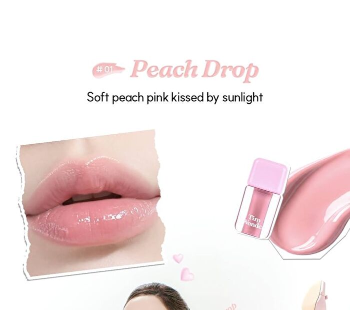 Honey Glaze Lip Tint - 3 Colors - #01 Peach Drop