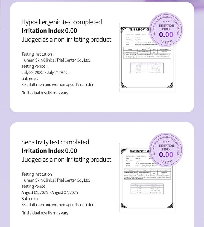 Guava Hydrating Makeup Base Prep Primer - 35ml
