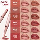 Focallure 2 in 1 Double-Ended Lip Liner Pencil - 6 Colors - #NU02 Mocha