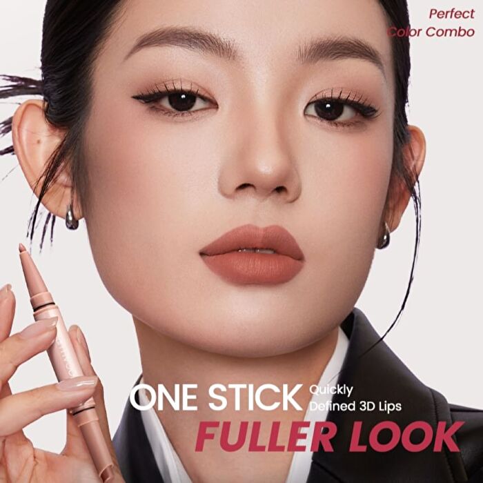 Focallure 2 in 1 Double-Ended Lip Liner Pencil - 6 Colors - #PK01 Blush