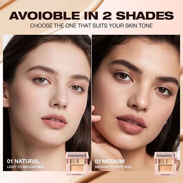 Flawless Concealer Palette  - 2 Shades - #01 Natural