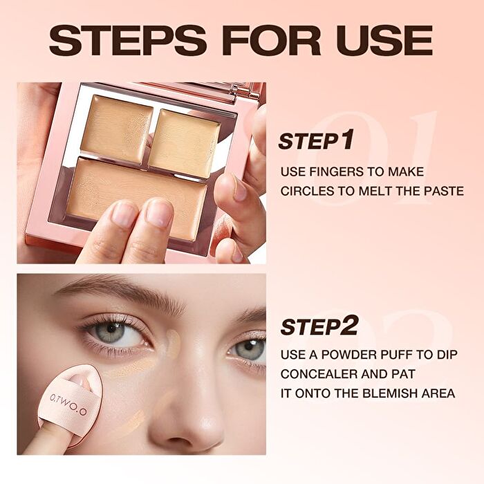 Flawless Concealer Palette  - 2 Shades - #01 Natural