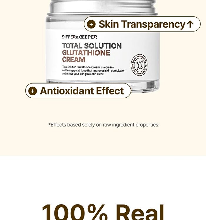 Differ & Deeper Total Solution Glutathione Cream - 70g