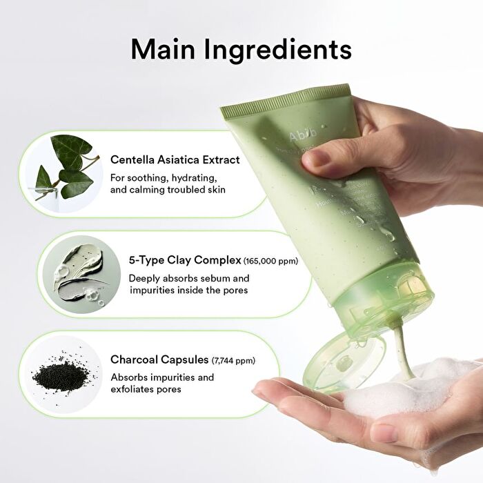 Pore Clay Pack Cleanser Heartleaf Charcoal Foam - 120ml