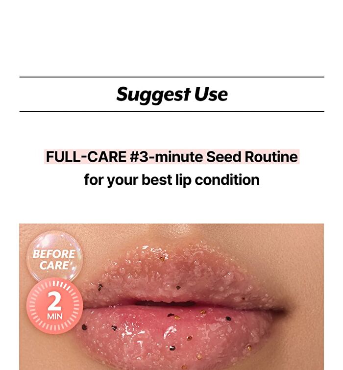 Seed Care Lip Scrub - 4 Types - #01 Sunset Mango