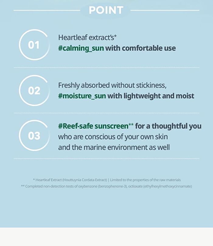 Heartleaf Calming Moisture Sun Cream Mini - 25ml