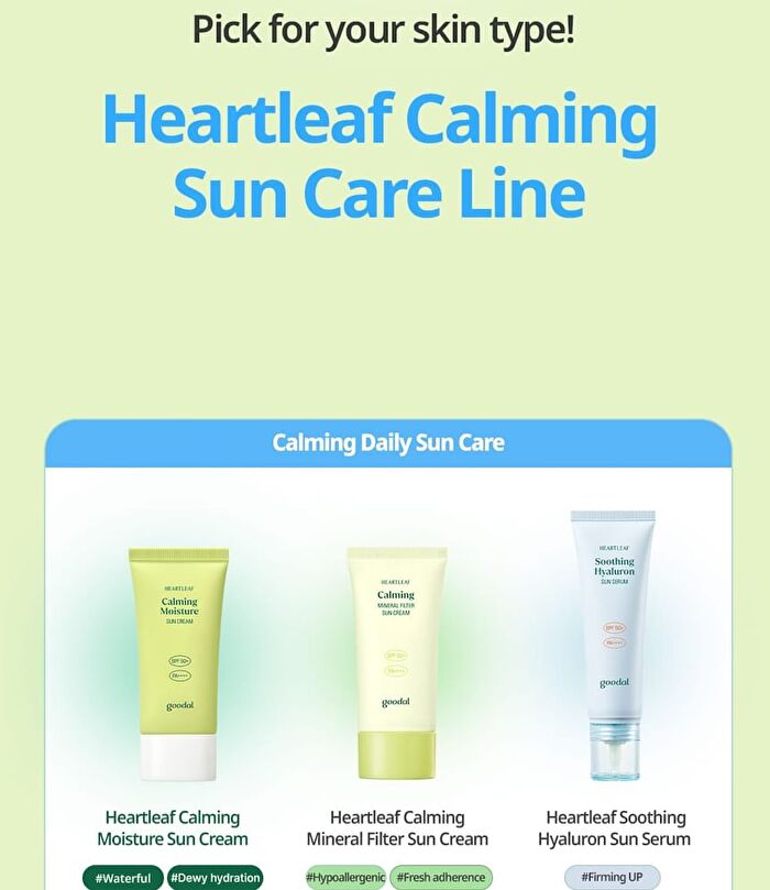 Heartleaf Calming Moisture Sun Cream Mini - 25ml