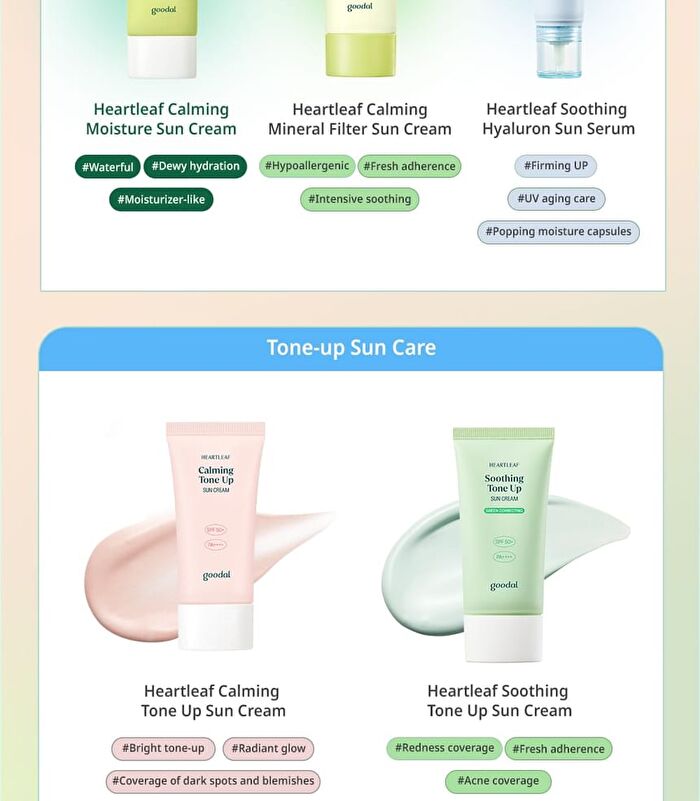 Heartleaf Calming Tone Up Sun Cream Mini - 25ml