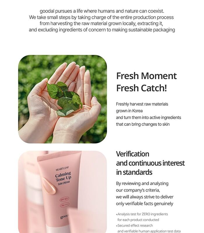 Heartleaf Calming Tone Up Sun Cream Mini - 25ml