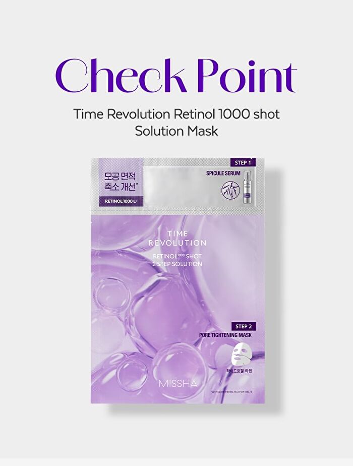 Time Revolution Retinol 1000 Shot 2 Step Solution Mask Set - 6 pcs
