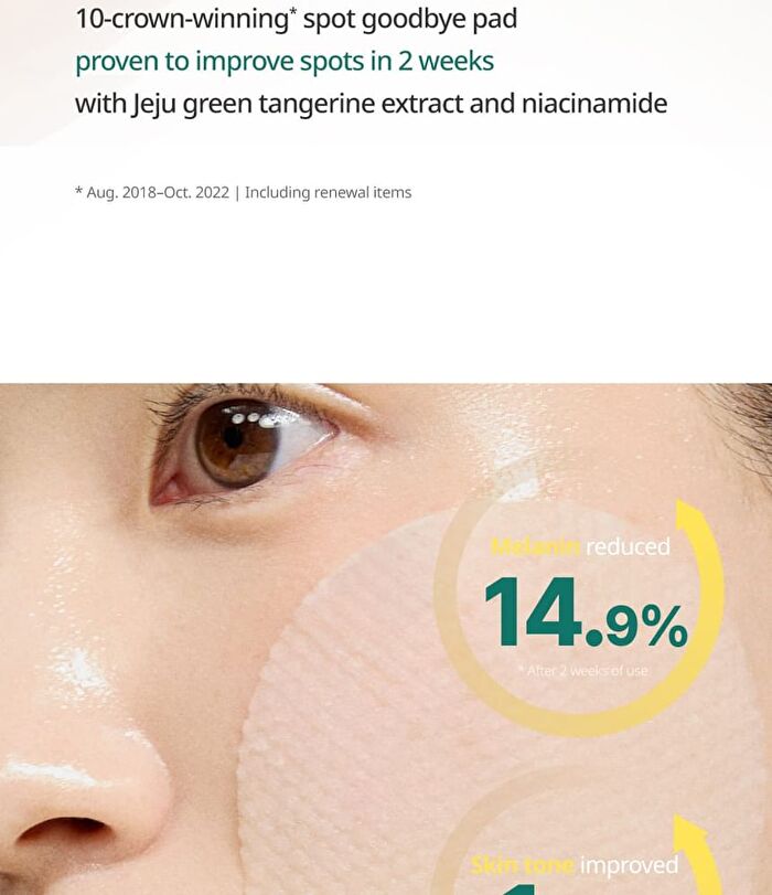 Green Tangerine Vita C Dark Spot Care Pad Alpha - 2025 Version - 70 pads