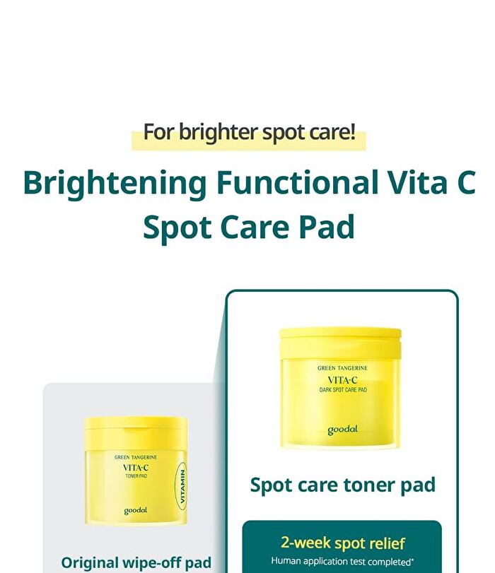 Green Tangerine Vita C Dark Spot Care Pad Alpha - 2025 Version - 70 pads