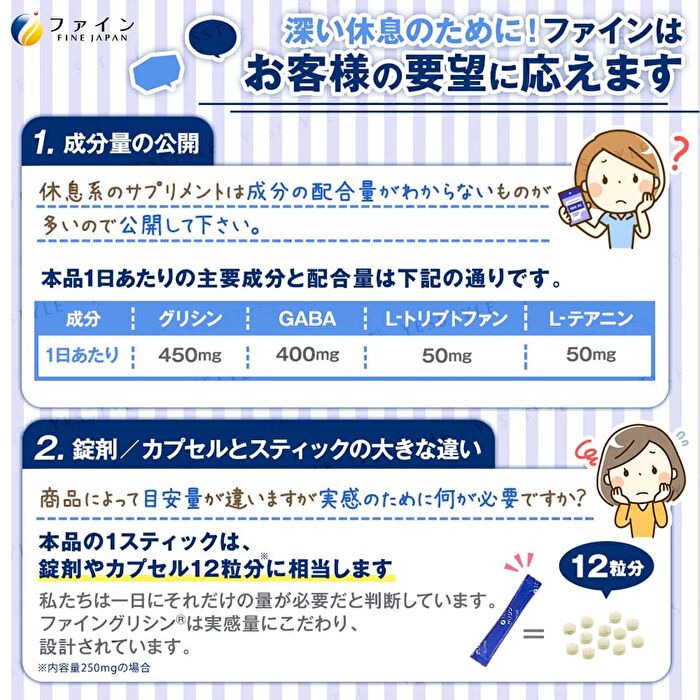 Fine Japan Glycine Premium Powder - 30 sticks