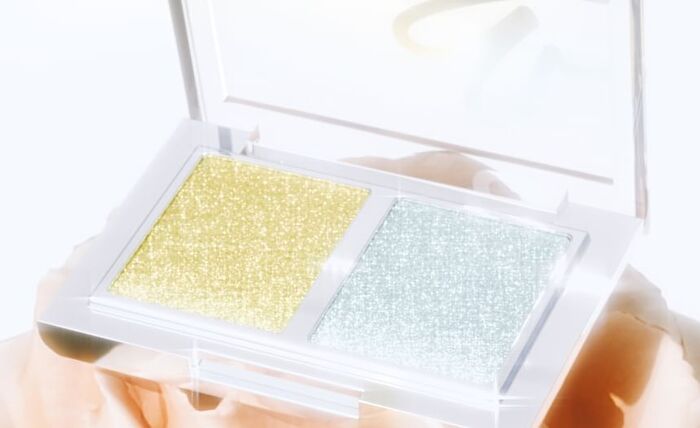 Hyntoor Spring Series Two-Tone Eyeshadow Palette - 10 Types - 022# Snow Cherry Blue - 3g