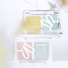 Hyntoor Spring Series Two-Tone Eyeshadow Palette - 10 Types - 026# Firefly Green - 3g