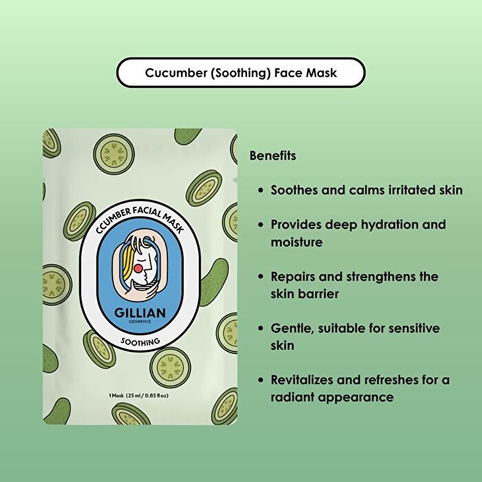 Cucumber (Soothing) Facial Mask - 25ml x 1 pc