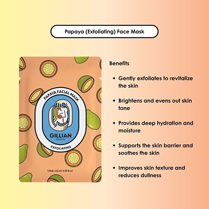 Papaya (Exfoliating) Facial Mask - 25ml x 1 pc