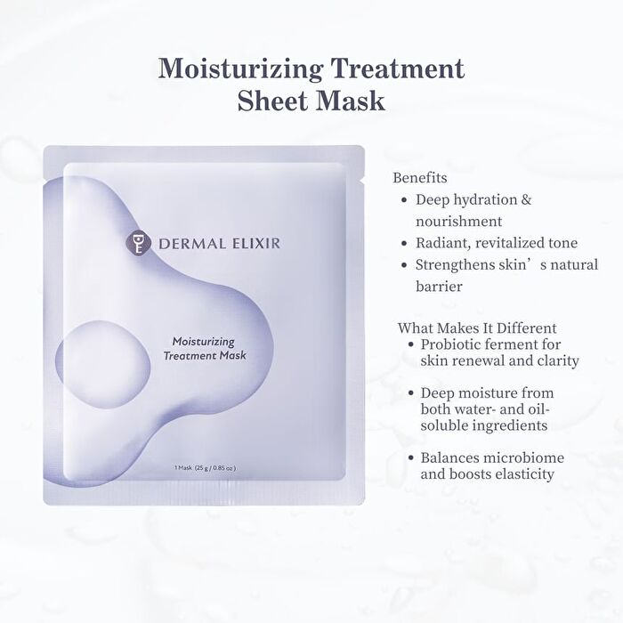 Moisturizing Treatment Sheet Mask Set - 25ml x 4 sheets